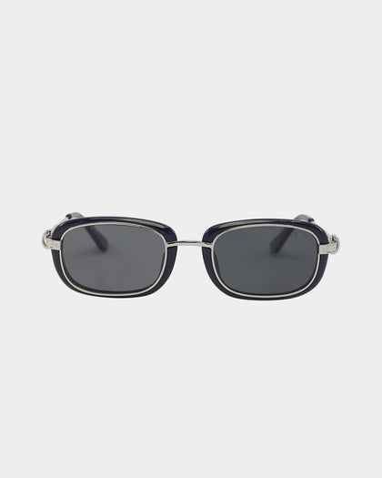 Nuqe Maverick Sunglasses Navy/Silver