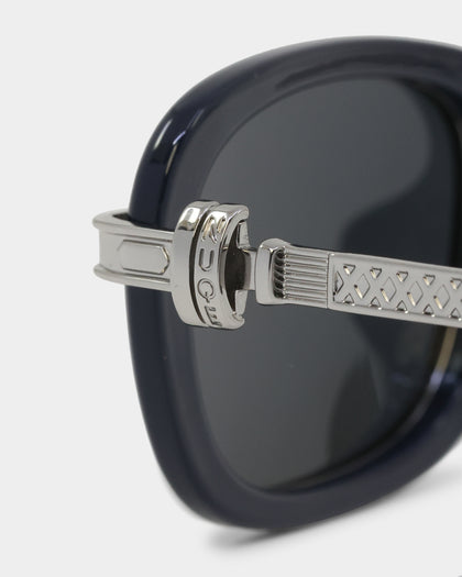 Nuqe Maverick Sunglasses Navy/Silver