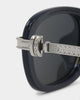 Nuqe Maverick Sunglasses Navy/Silver
