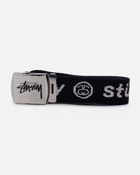 Stussy EMBROIDERED S BELT ブラック X/XL DIOR x Shawn Stussy