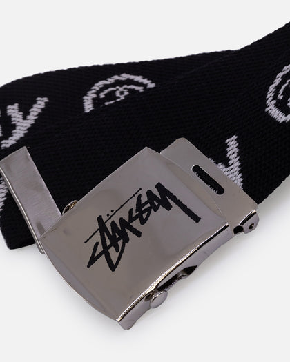 Stussy Stock Jacquard Belt Black