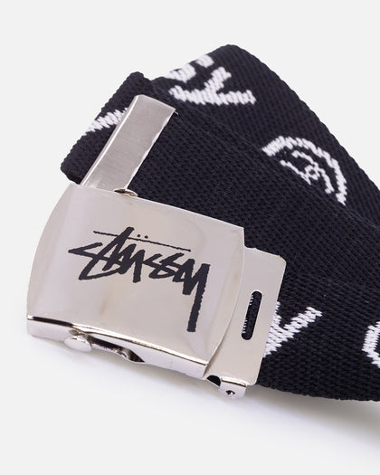 Stussy Stock Jacquard Belt Black