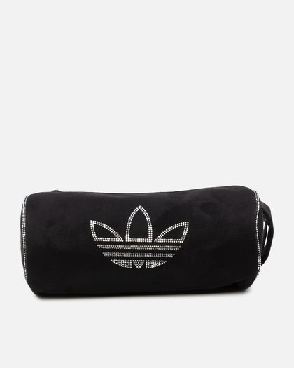 Adidas Rhinestones Fake Suede Mini Duffel Bag Black