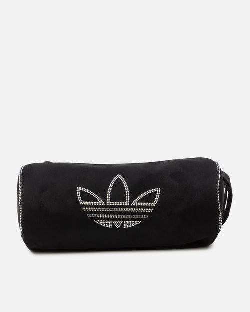 Adidas Rhinestones Fake Suede Mini Duffel Bag Black