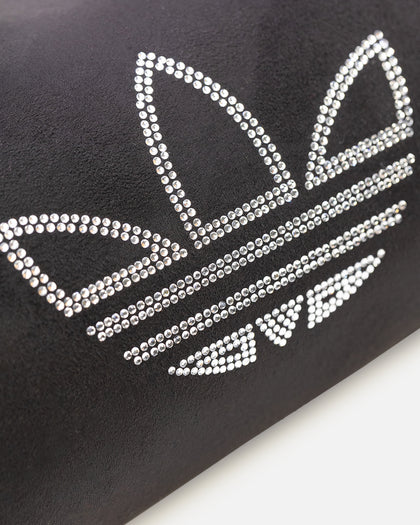 Adidas Rhinestones Fake Suede Mini Duffel Bag Black