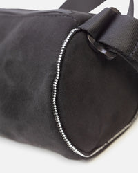 Adidas Rhinestones Fake Suede Mini Duffel Bag Black