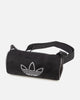 Adidas Rhinestones Fake Suede Mini Duffel Bag Black