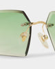 Belvoir & Co Kennedy Sunglasses Green/Gold