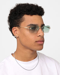 Belvoir & Co Kennedy Sunglasses Green/Gold