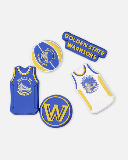 Crocs X NBA Golden State Warriors 5 Pack Jibbitz Charms Multi
