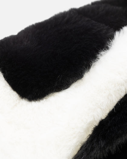 Nike Sportswear Futura 365 Faux Fur Crossbody Bag Black/Black/White