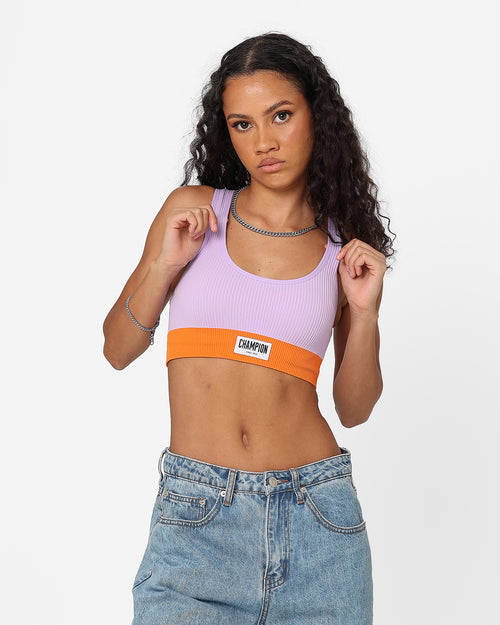 Champion Women's Life Seamless Scoop Crop Passionflower