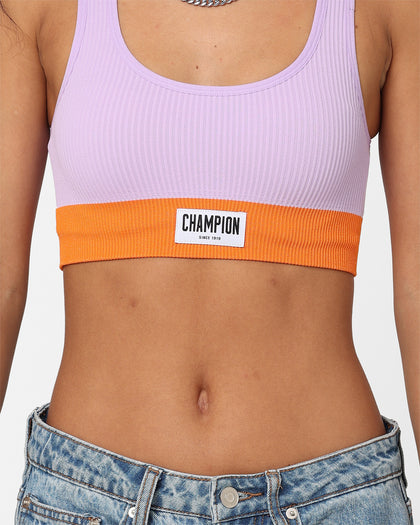 Champion Women's Life Seamless Scoop Crop Passionflower