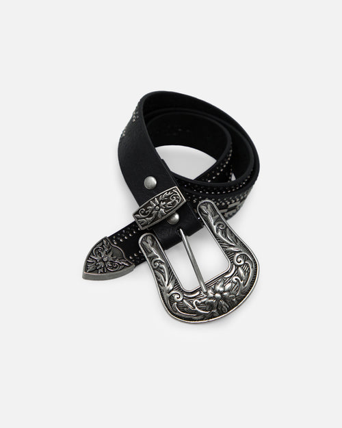 MNML Metal Studded Belt Black