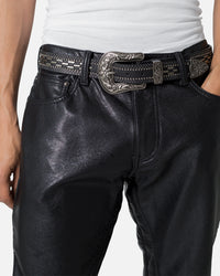 MNML Metal Studded Belt Black