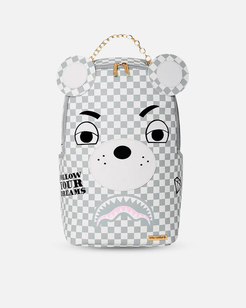 Sprayground Couture Bear Backpack White