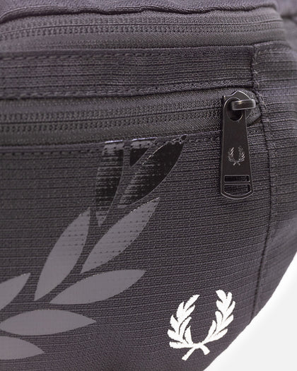 Fred Perry Printed Laurel Wreath Ripstop Waist Bag Black