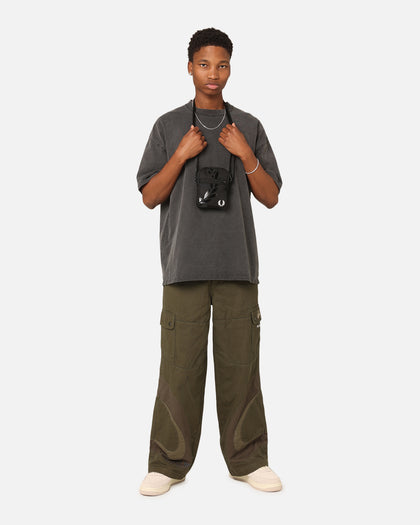 Fred Perry Printed Laurel Wreath Ripstop Bag Black