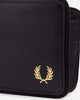 Fred Perry Tonal PU Billfold Wallet Black