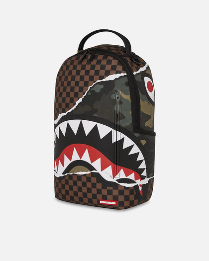 louis vuitton bape backpack sprayground Sprayground Tear It Up Camo Backpack Multi