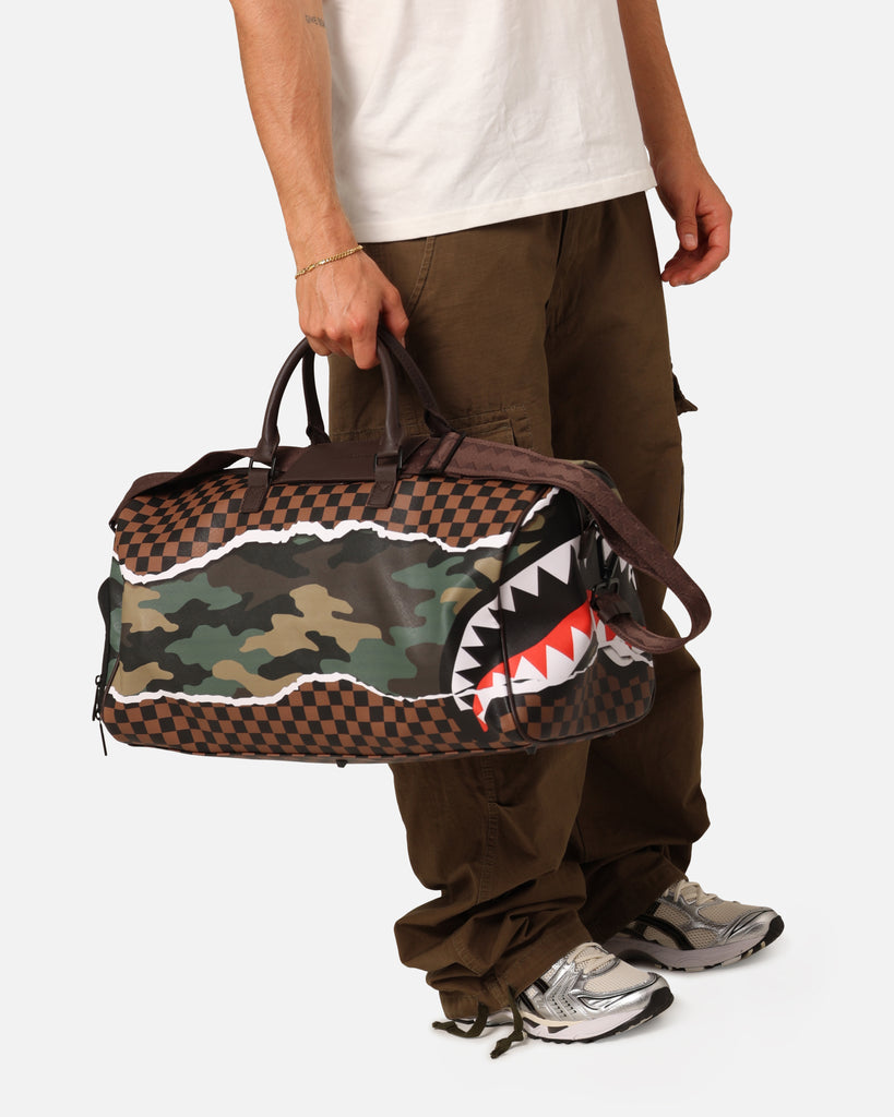 Sprayground Tear It Up Camo Duffle Bag Multi | Culture Kings
