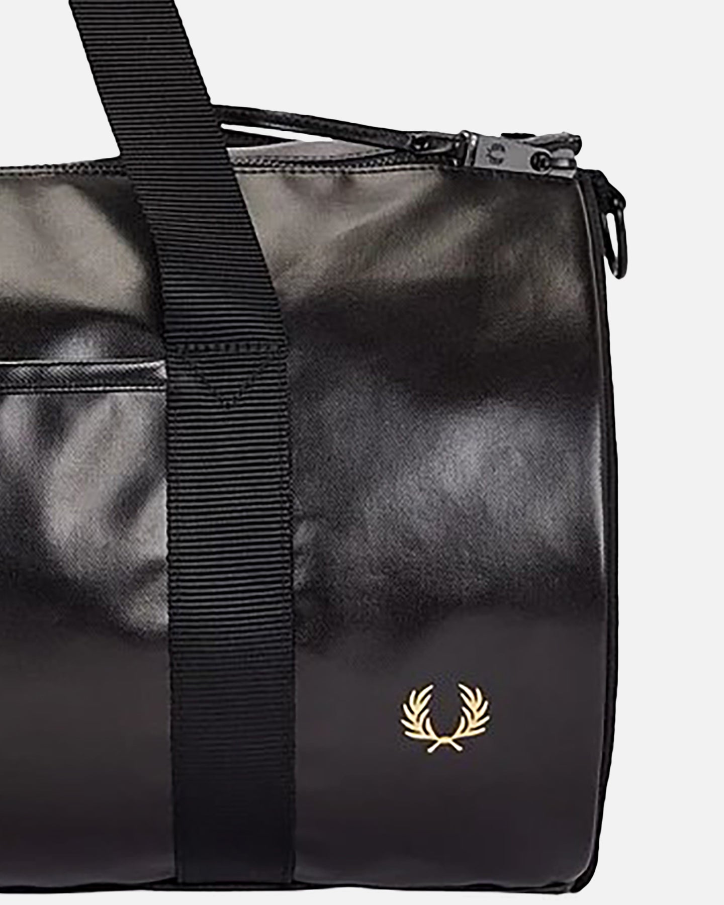 Fred Perry Tonal Classic Barrel Bag Black/Gold | Culture Kings