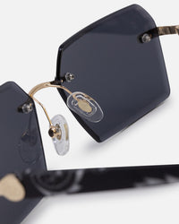 Belvoir & Co X Culture Kings Kennedy Sunglasses Black/Gold/Black