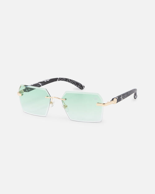 Belvoir & Co X Culture Kings Kennedy Sunglasses Green/Gold/Black