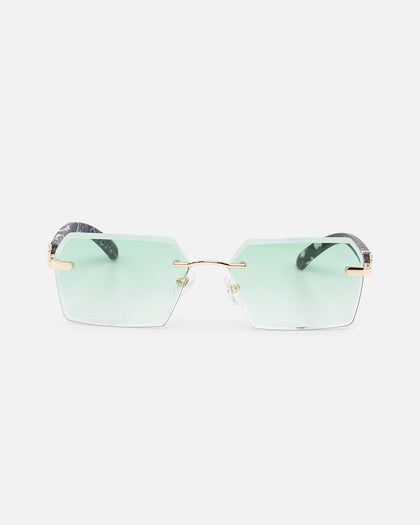 Belvoir & Co X Culture Kings Kennedy Sunglasses Green/Gold/Black