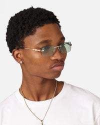 Belvoir & Co Hampton Sunglasses Green/Gold