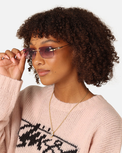 Belvoir & Co Hampton Sunglasses Purple/Gold