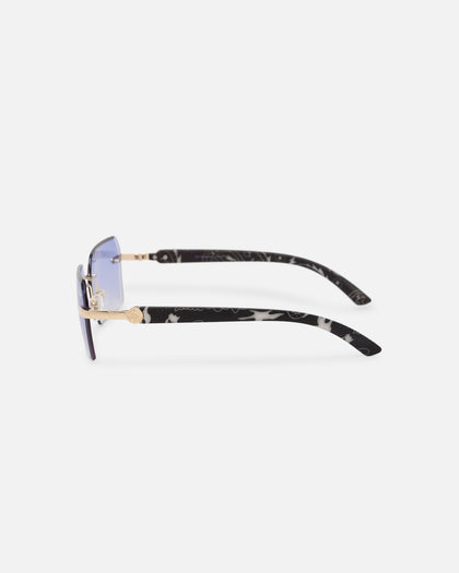 Belvoir & Co X Culture Kings Kennedy Sunglasses Blue/Gold/Black