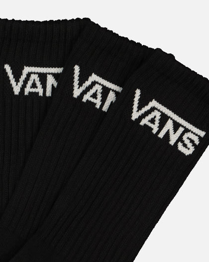 Vans Classic Crewcut Socks 6.5-9 3 Pack Black