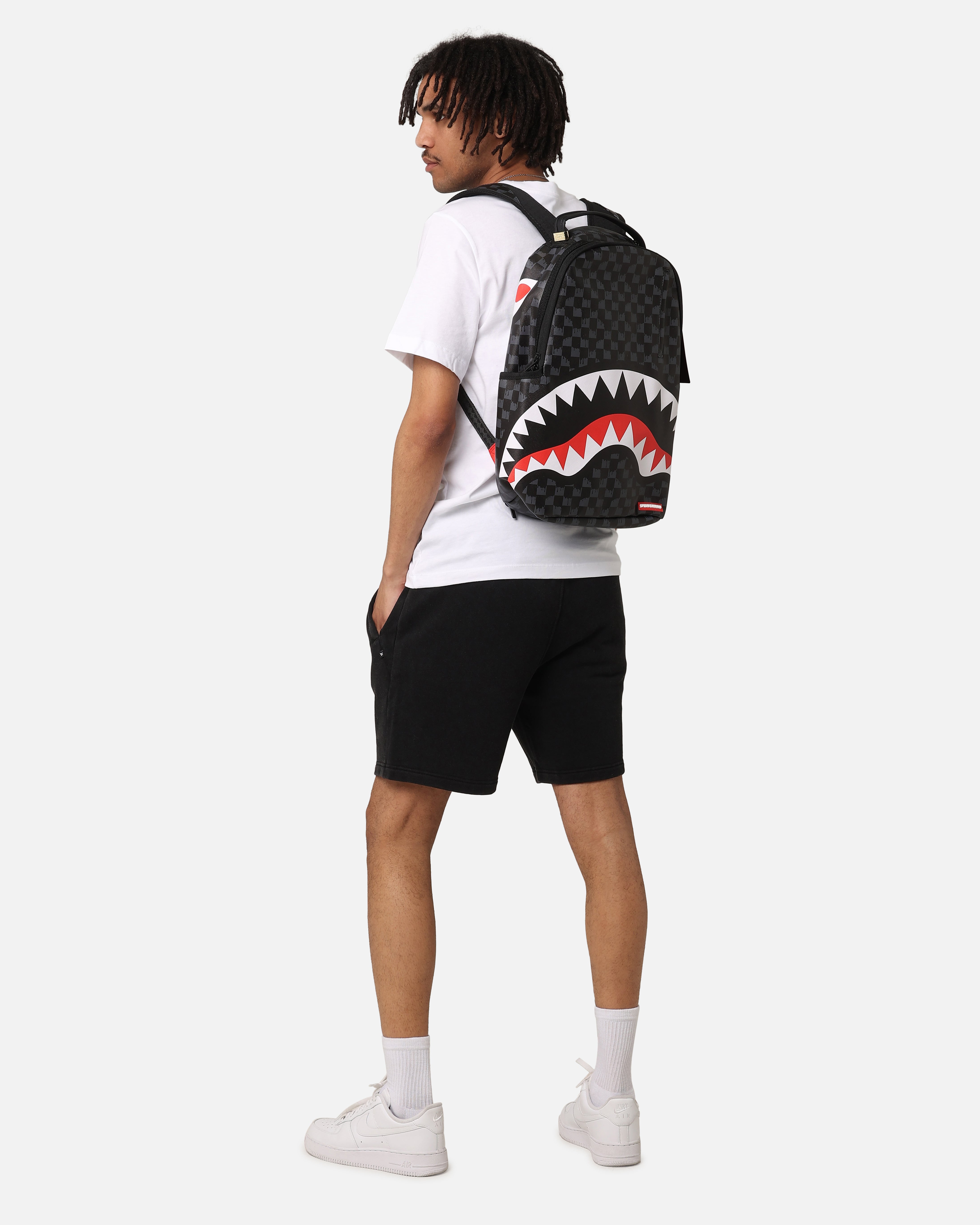 Sprayground Drip Check Shark Backpack Multi | Culture Kings