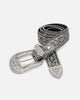 MNML Chevron Caviar Belt Silver