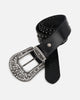 MNML Metal Cross Studded Belt Black