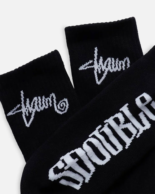 S Double Standard Shawn Crew Socks 3 Pack Black