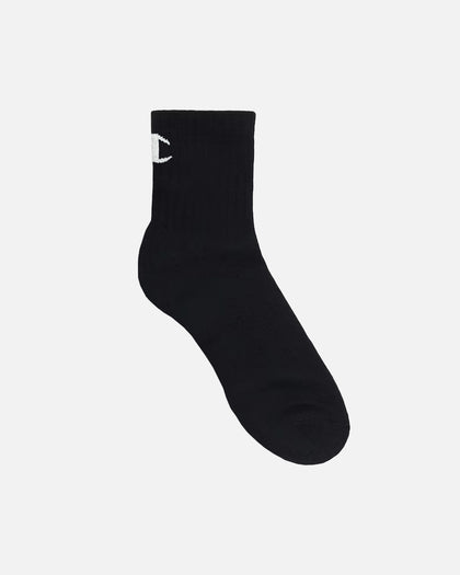 Champion Quarter Crew Socks 7 Pack Black