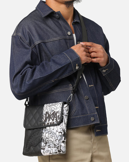 Sprayground Half Graf Quilted Messenger Bag Multi