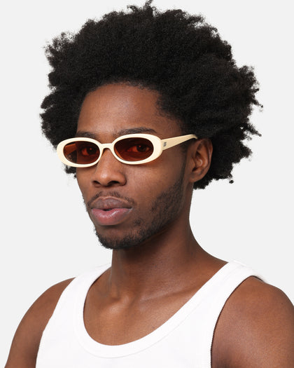 Le Specs Outta Love Sunglasses Ecru