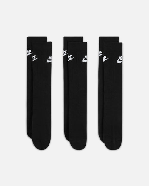 Nike Everday Cotton Cushioned Crew Socks 3 Pack Black/White