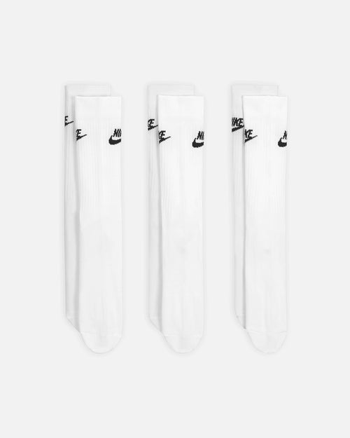 Nike Everday Cotton Cushioned Crew Socks 3 Pack White/Black