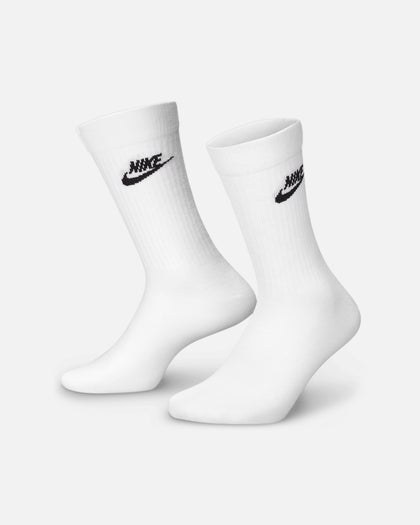 Nike Everday Cotton Cushioned Crew Socks 3 Pack White/Black