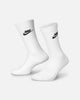 Nike Everday Cotton Cushioned Crew Socks 3 Pack White/Black