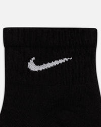 Nike Everyday Cotton Cushioned Ankle Socks 6 Pack Black/White