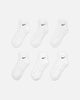 Nike Everyday Cotton Cushioned Ankle Socks 6 Pack White/Black