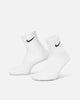 Nike Everyday Cotton Cushioned Ankle Socks 6 Pack White/Black