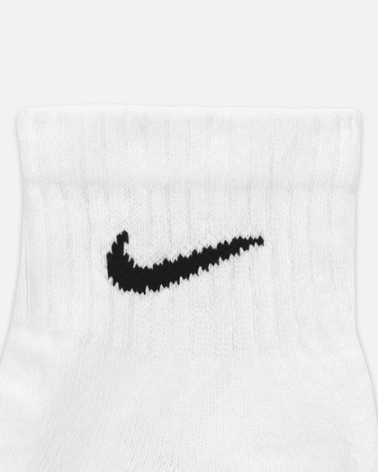 Nike Everyday Cotton Cushioned Ankle Socks 6 Pack White/Black