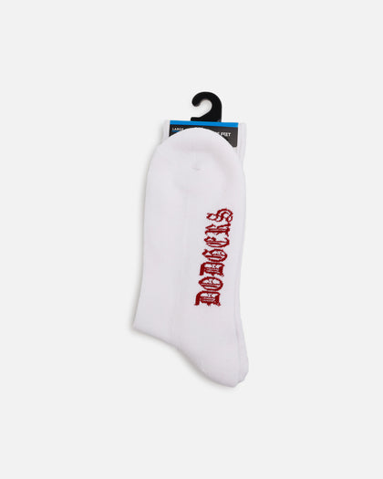 Pro Compression Los Angeles Dodgers Gothic Script Crew Sock White