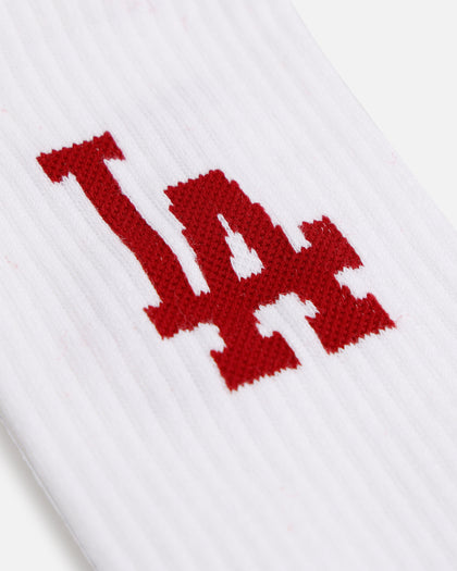 Pro Compression Los Angeles Dodgers Gothic Script Crew Sock White